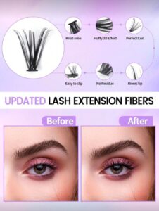img_2134 MAGEFY 280 Grappes De Faux Cils Individuels Avec Colle Et Pince Courbée (MGY7598-6+TZ)