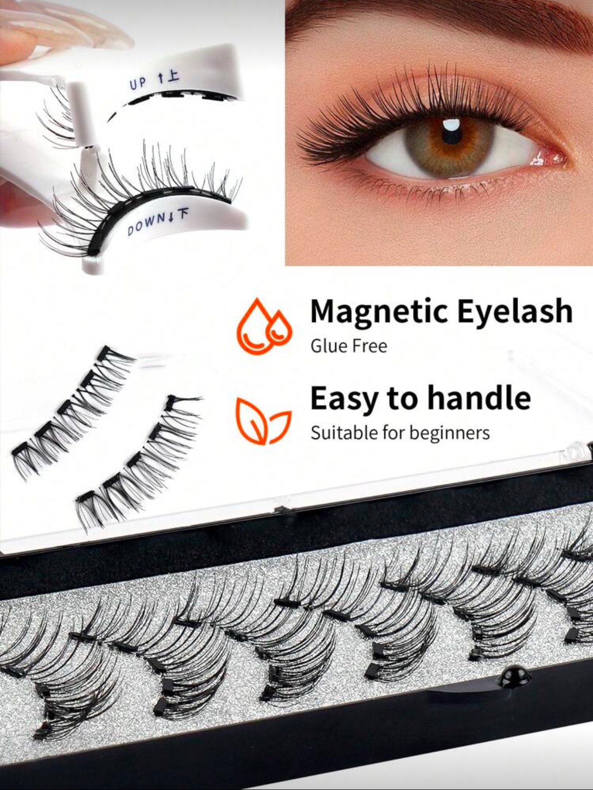 MAGEFY 2 Paires De Faux Cils Magnétiques (MGY7927-5)