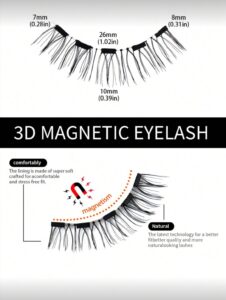 MAGEFY 2 Paires De Faux Cils Magnétiques (MGY7927-5)