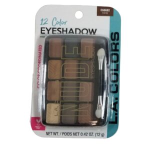 L.A.Colors Nude Eyeshadow Palette 12 Colors In Vogue