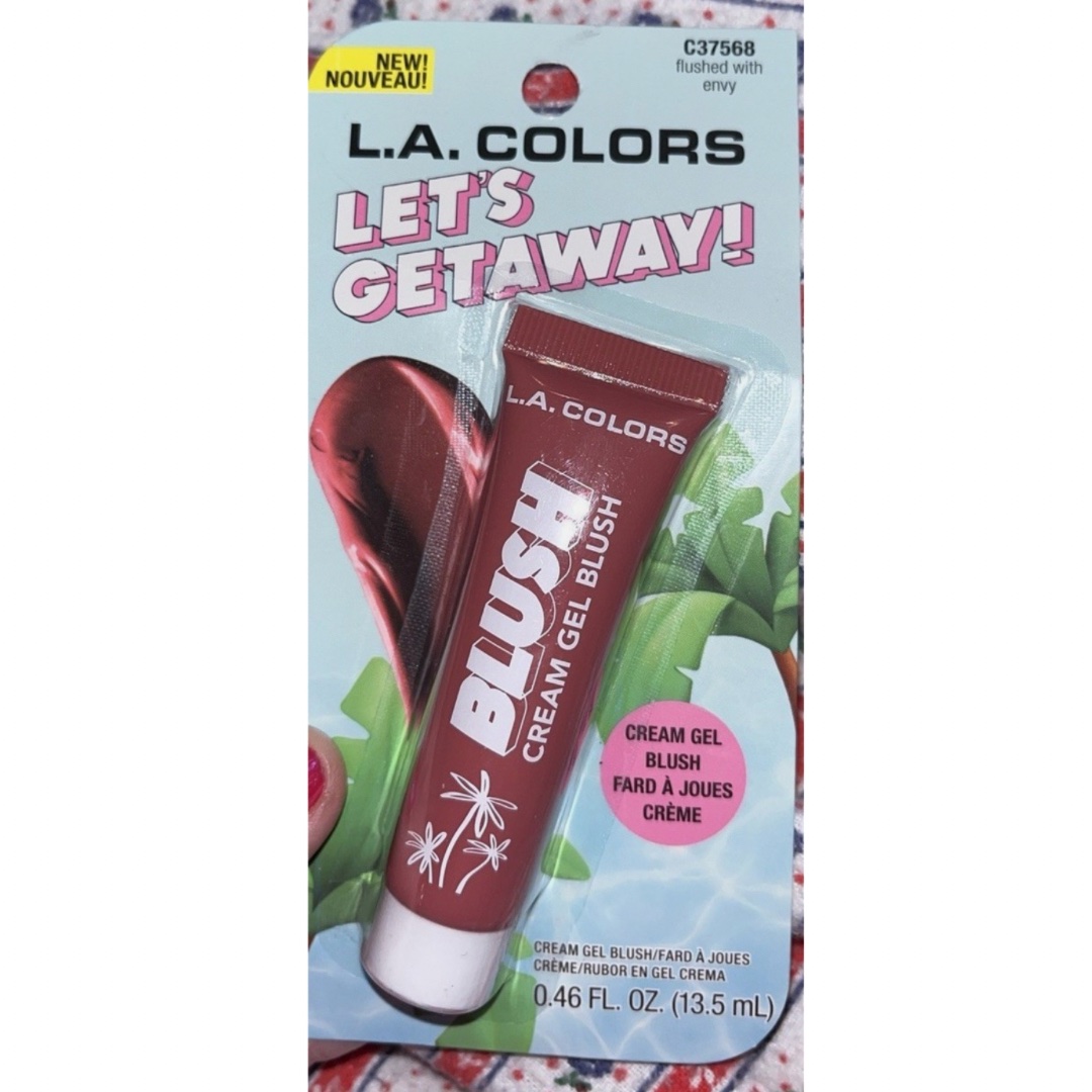 L.A.Colors Lets Getaway Cream Gel Blush Flushed With Envy