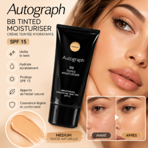 Autograph BB Tinted Moisturiser SPF 15 Medium – 30 ml (crème teintée hydratante éclat) - Thumbnail Image 2