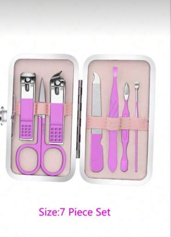 SH Set de coupe-ongles professionnels en acier inoxydable avec étui PU – Prune (4 à 18 pcs) SH Set de coupe-ongles professionnels en acier inoxydable avec étui PU – Prune (4 à 18 pcs)