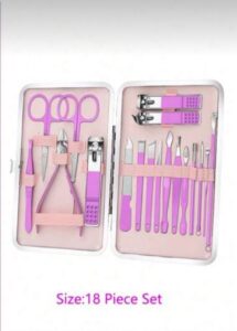 SH Set de coupe-ongles professionnels en acier inoxydable avec étui PU – Prune (4 à 18 pcs) SH Set de coupe-ongles professionnels en acier inoxydable avec étui PU – Prune (4 à 18 pcs)