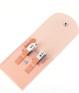 SH Set de coupe-ongles professionnels en acier inoxydable avec étui PU – Rose Orangé (4 à 23 pcs) SH Set de coupe-ongles professionnels en acier inoxydable avec étui PU – Rose Orangé (4 à 23 pcs)