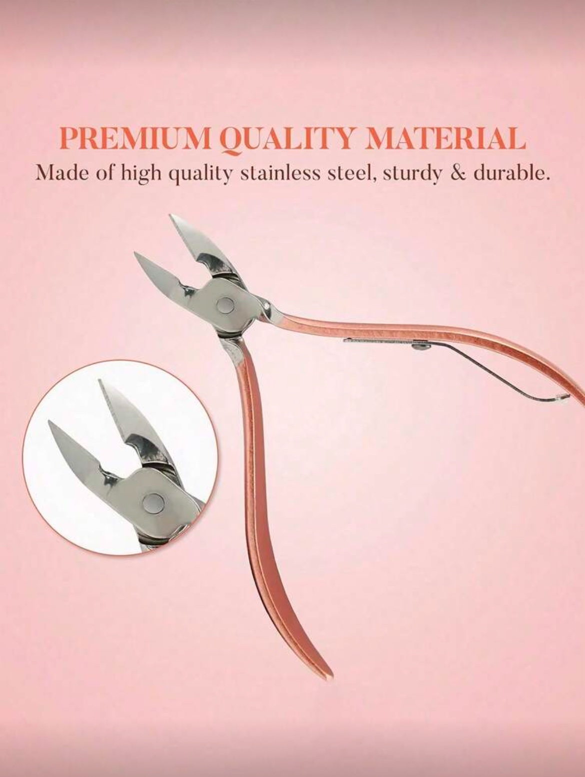 SH Set de coupe-ongles professionnels en acier inoxydable avec étui PU – Rose Orangé (4 à 23 pcs) SH Set de coupe-ongles professionnels en acier inoxydable avec étui PU – Rose Orangé (4 à 23 pcs)