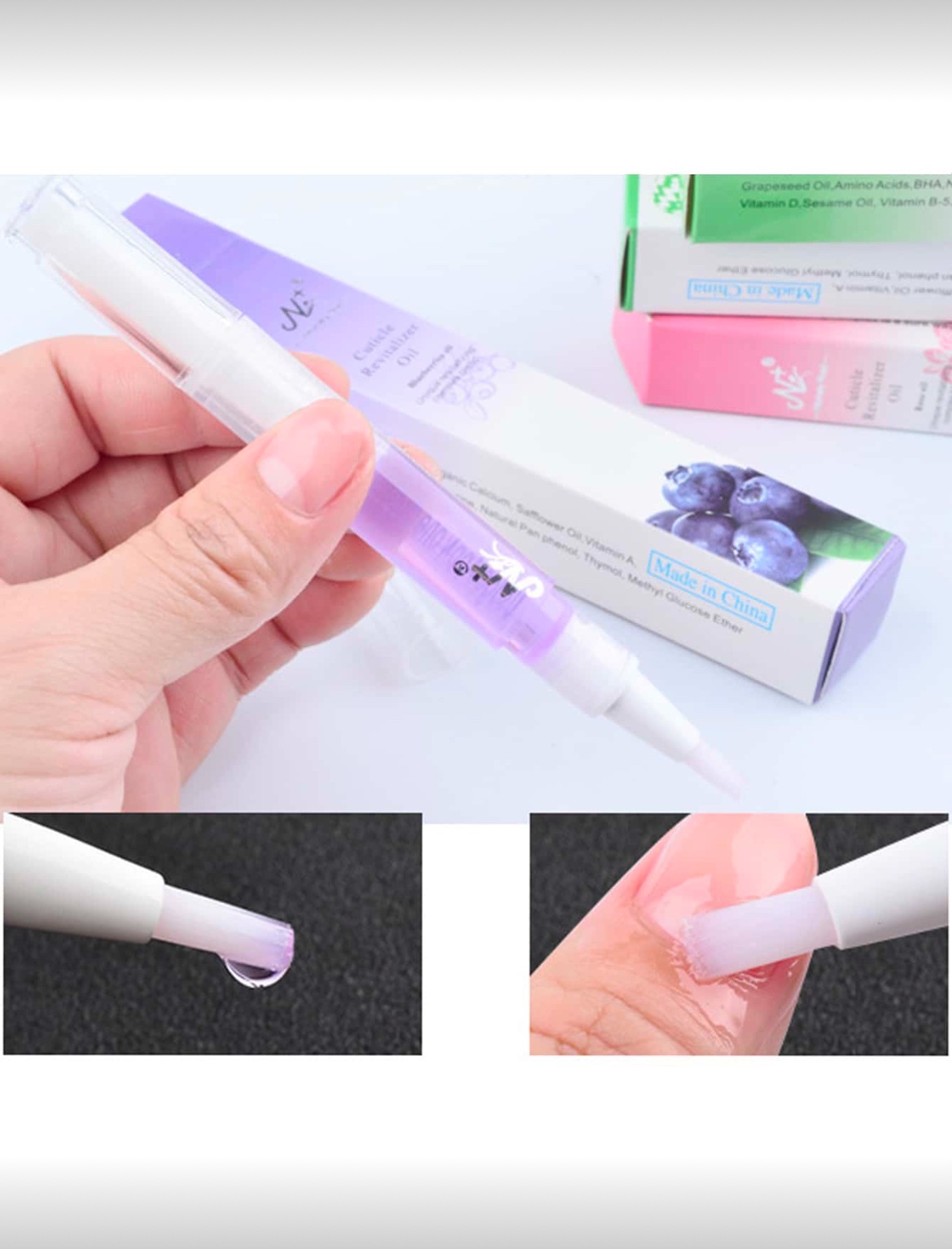 SH Huile Pour Cuticules En Stylo Plante Verte (QT0074-04)