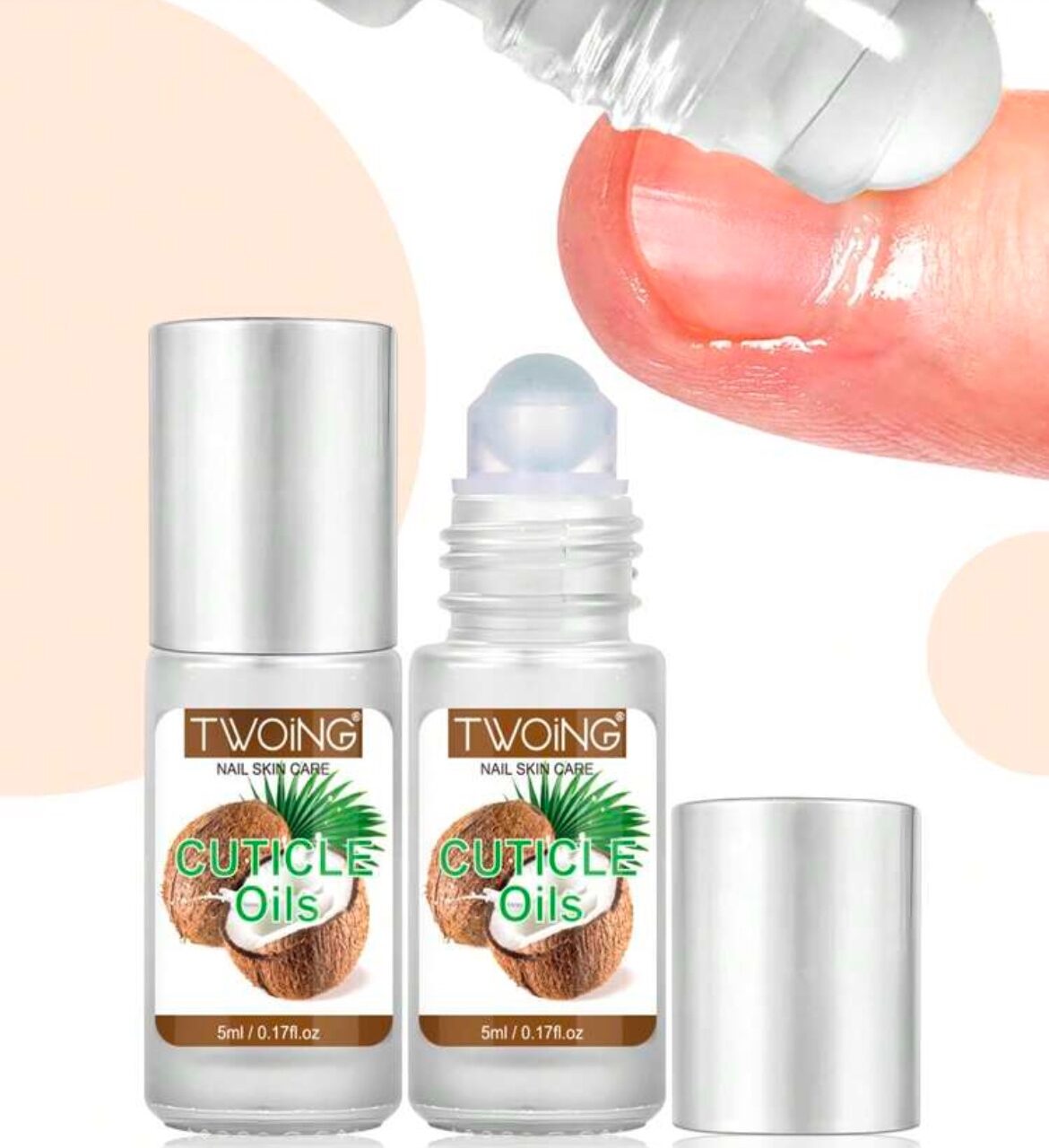 Twoing Huile Pour Cuticules Roll On Noix De Coco (A0015-51)