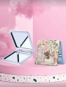ROSELLE Miroir De Vanité Carré Pliable — Chic (Réf. 009)