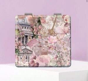 ROSELLE Miroir De Vanité Carré Pliable — Chic (Réf. 010)