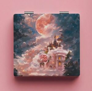 ROSELLE Miroir De Vanité Carré Pliable — Chic (Réf. 017)