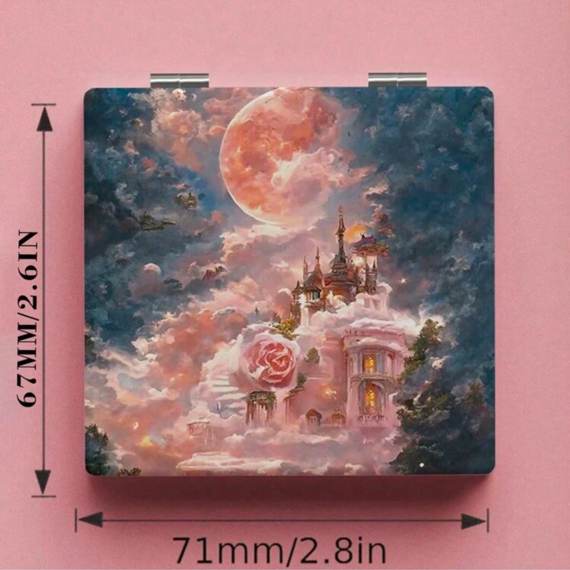 ROSELLE Miroir De Vanité Carré Pliable — Chic (Réf. 017)