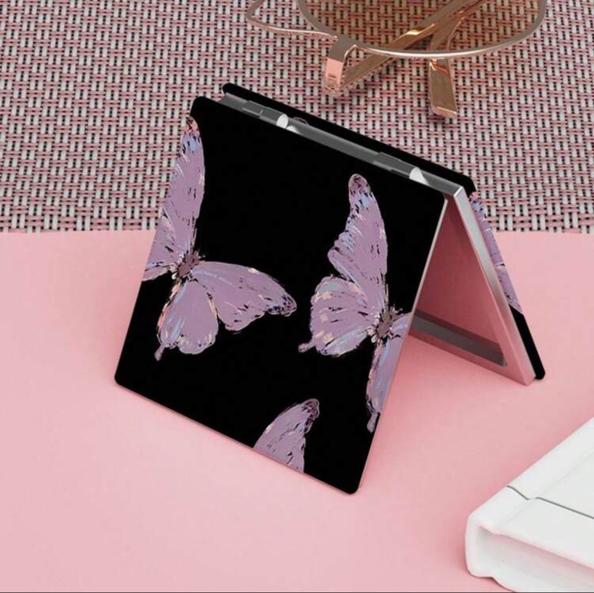 ROSELLE Miroir De Vanité Carré Pliable — Chic (Réf. 018) ROSELLE Miroir De Vanité Carré Pliable — Chic (Réf. 018)