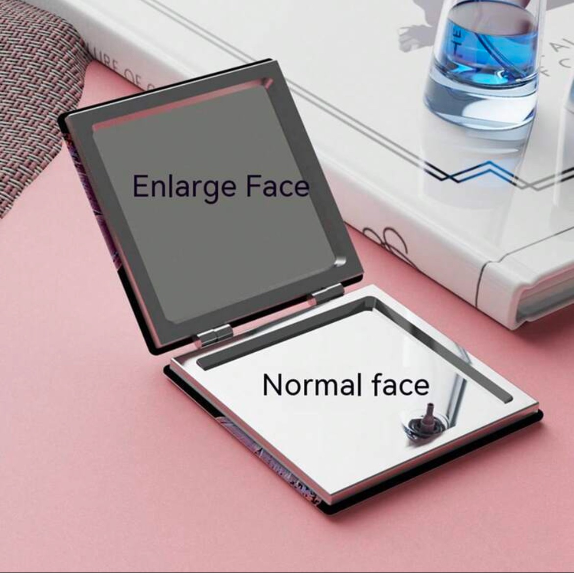 ROSELLE Miroir De Vanité Carré Pliable — Chic (Réf. 018)