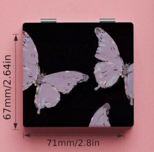 ROSELLE Miroir De Vanité Carré Pliable — Chic (Réf. 018) ROSELLE Miroir De Vanité Carré Pliable — Chic (Réf. 018)