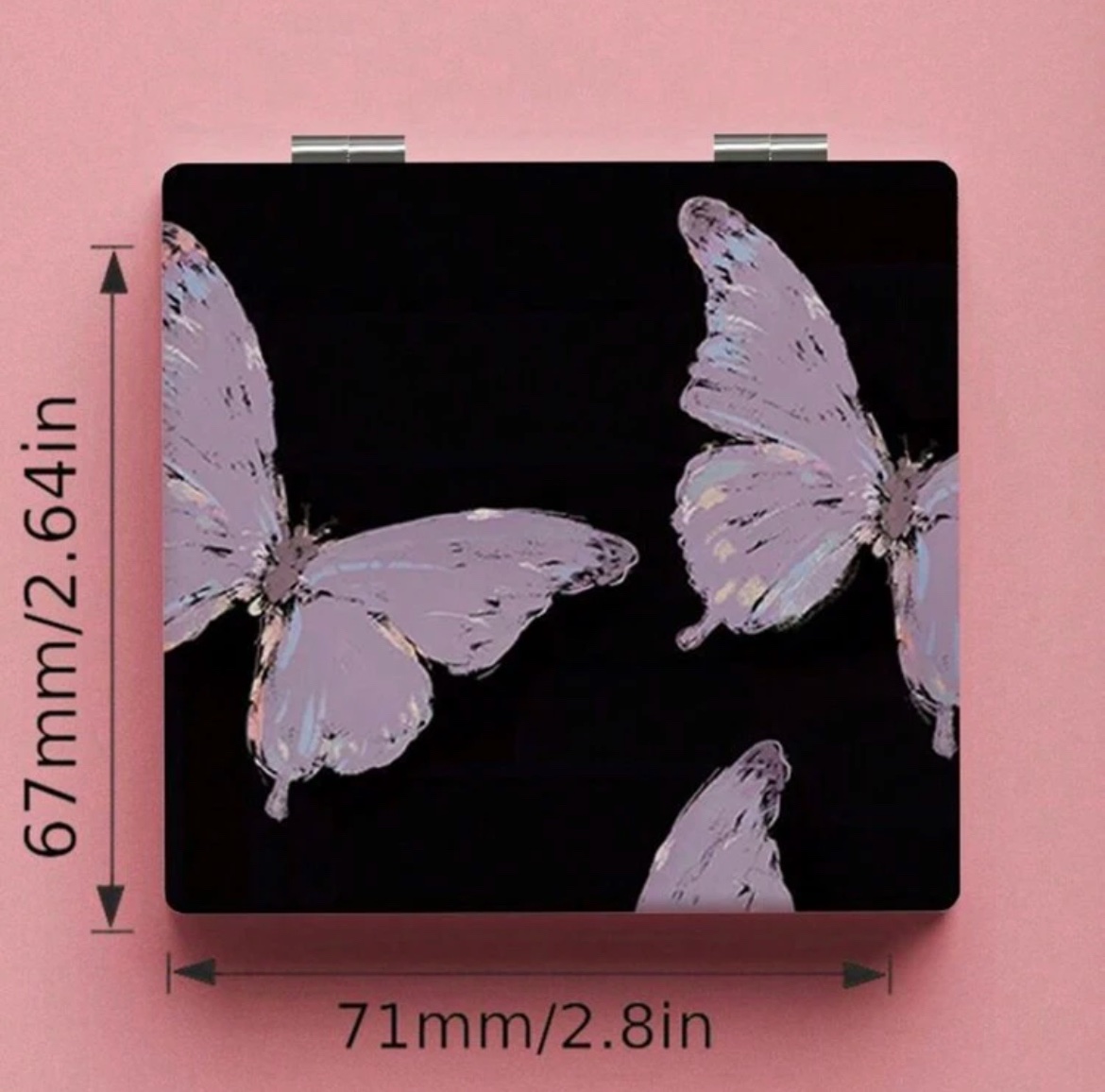 ROSELLE Miroir De Vanité Carré Pliable — Chic (Réf. 018) ROSELLE Miroir De Vanité Carré Pliable — Chic (Réf. 018)