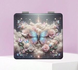 ROSELLE Miroir De Vanité Carré Pliable — Chic (Réf. 019) ROSELLE Miroir De Vanité Carré Pliable — Chic (Réf. 019)