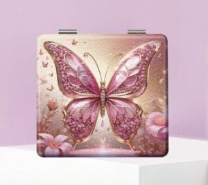 ROSELLE Miroir De Vanité Carré Pliable — Chic (Réf. 022)
