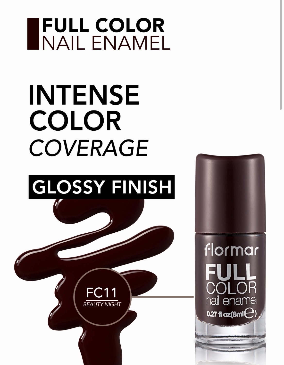Flormar Vernis à Ongles Full Color — FC011 – Beauty Night Flormar Vernis à Ongles Full Color — FC011 – Beauty Night
