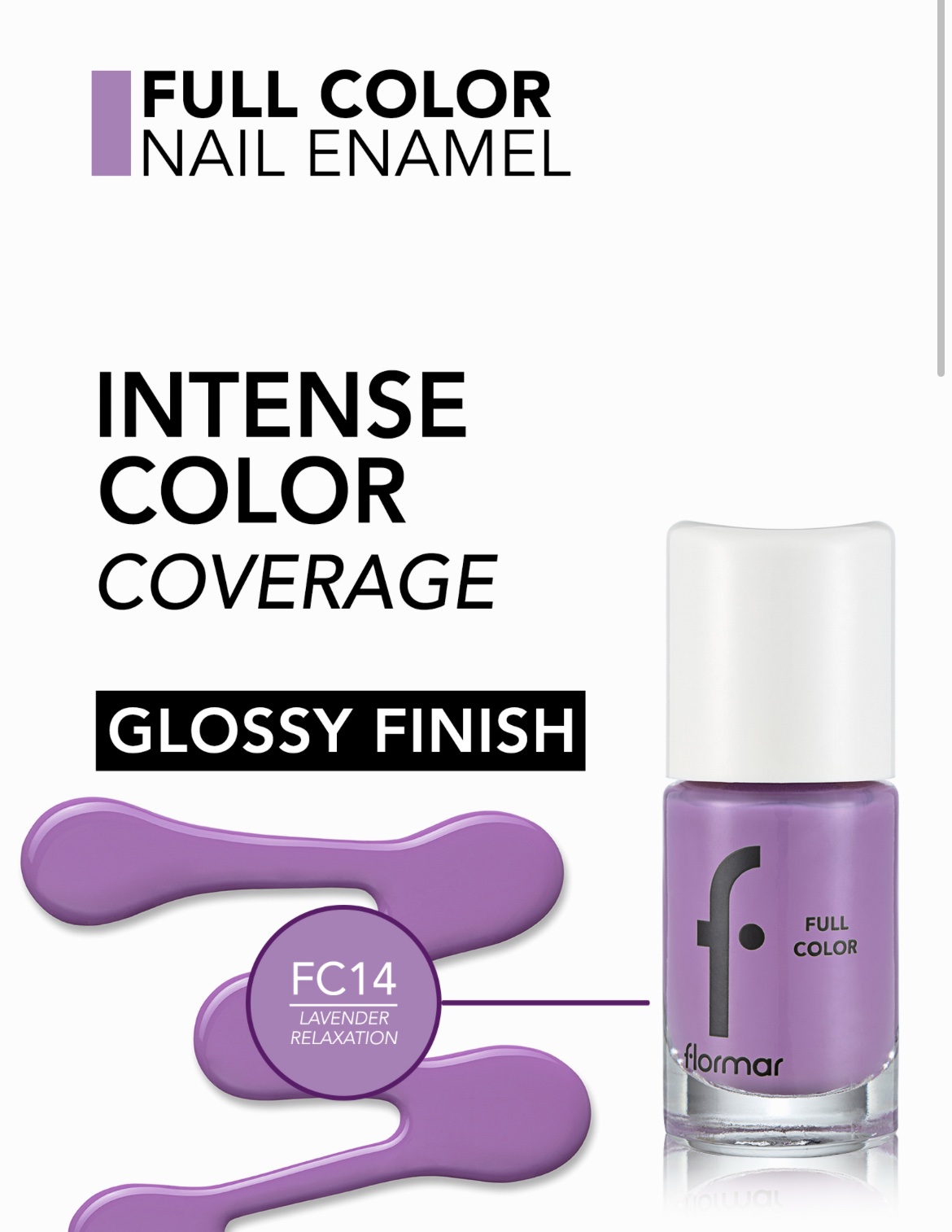 Flormar Vernis à Ongles Full Color — FC014 – Lavender Relaxation Flormar Vernis à Ongles Full Color — FC014 – Lavender Relaxation