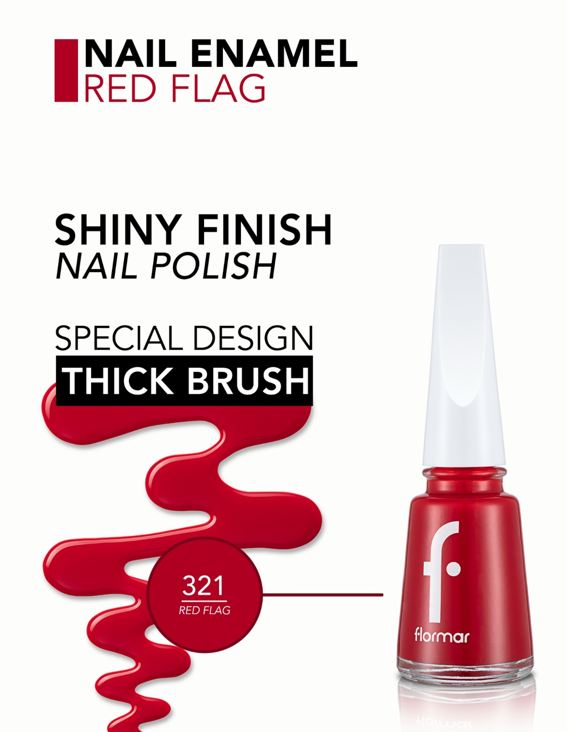 Flormar Vernis à Ongles — 321 – Red Flag Flormar Vernis à Ongles — 321 – Red Flag