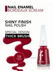 Flormar Vernis à Ongles — 128 – Bordeaux Scream Flormar Vernis à Ongles — 128 – Bordeaux Scream