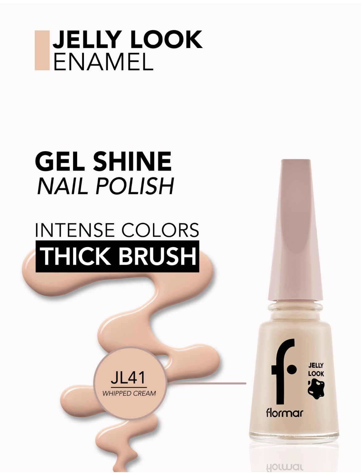 Flormar Vernis à Ongles Jelly Look — JL41 – Whipped Cream
