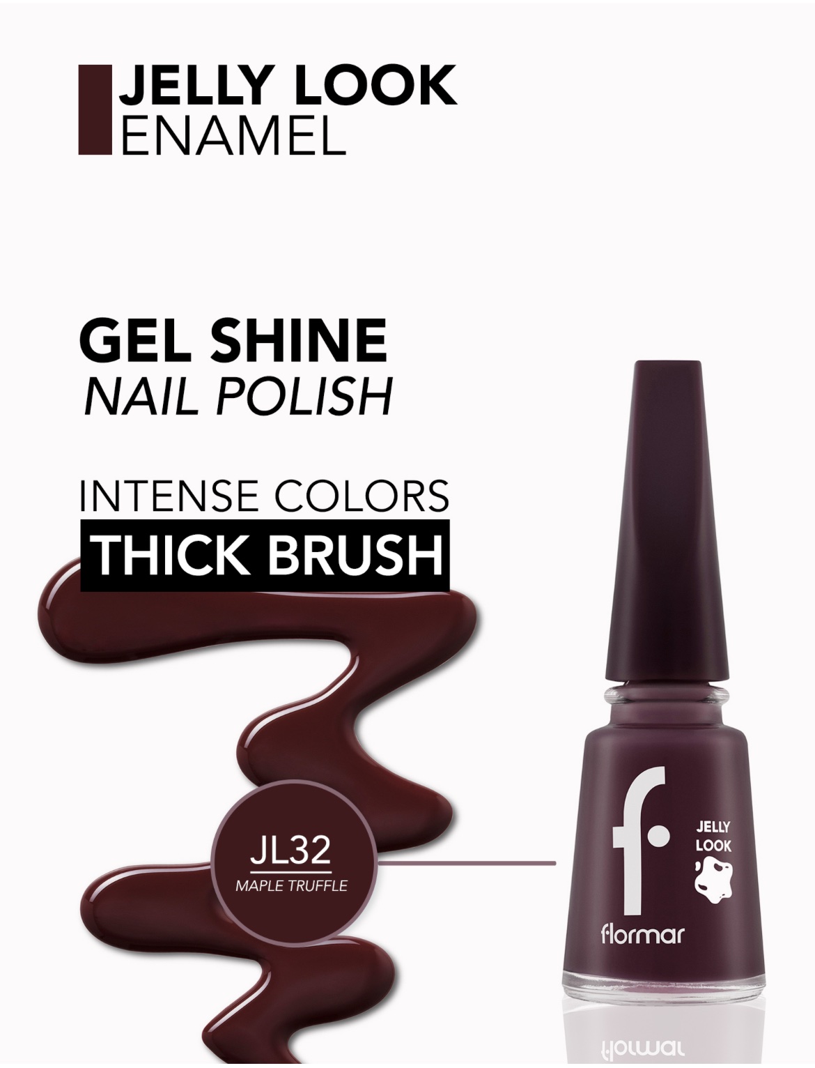 Flormar Vernis à Ongles Jelly Look — JL32 – Maple Truffle Flormar Vernis à Ongles Jelly Look — JL32 – Maple Truffle