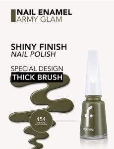 Flormar Vernis à Ongles — 454 – Army Glam Flormar Vernis à Ongles — 454 – Army Glam