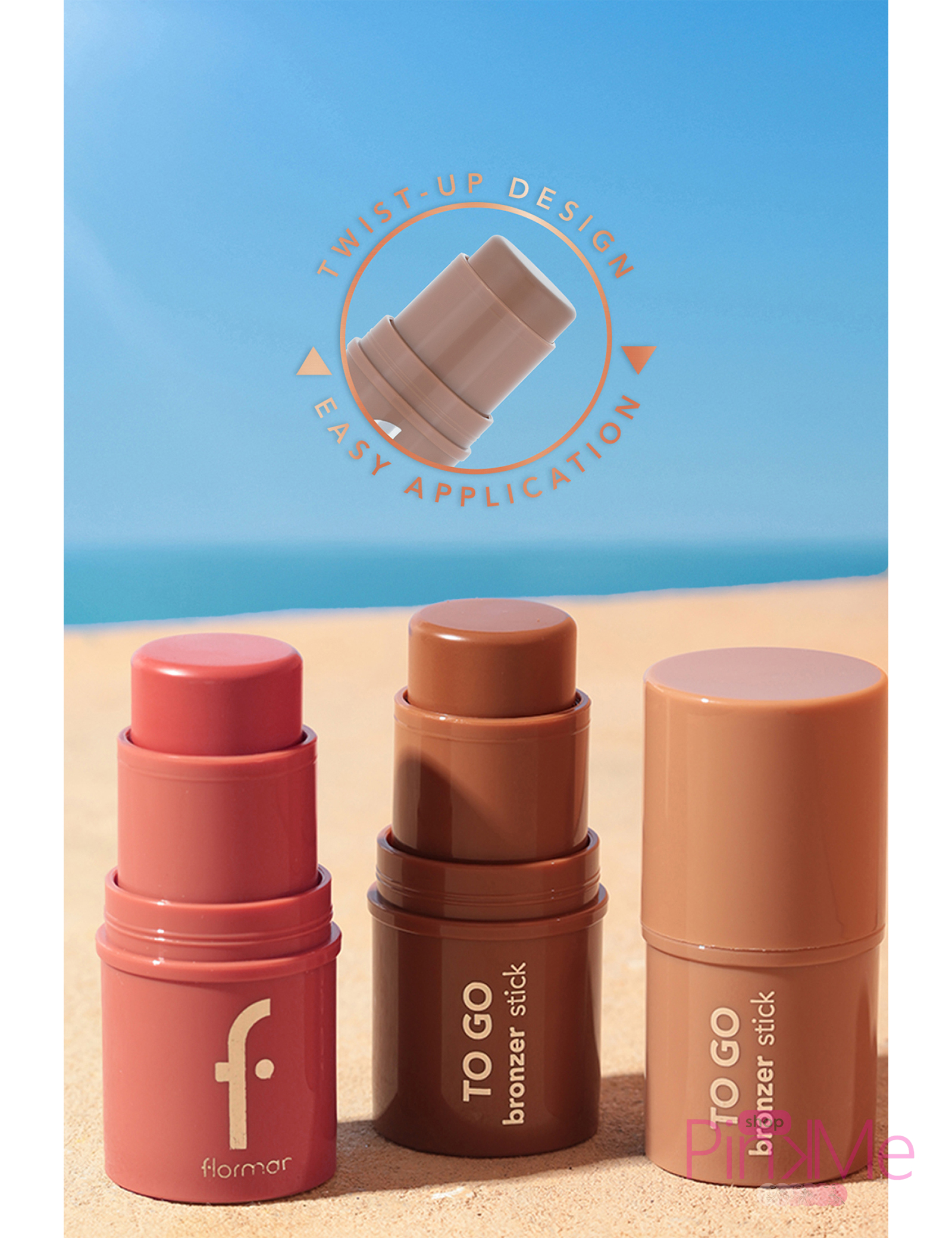 Flormar To Go Stick Blush Radiant & Natural Finish Buildable Creamy Flormar To Go Stick Blush Radiant & Natural Finish Buildable Creamy