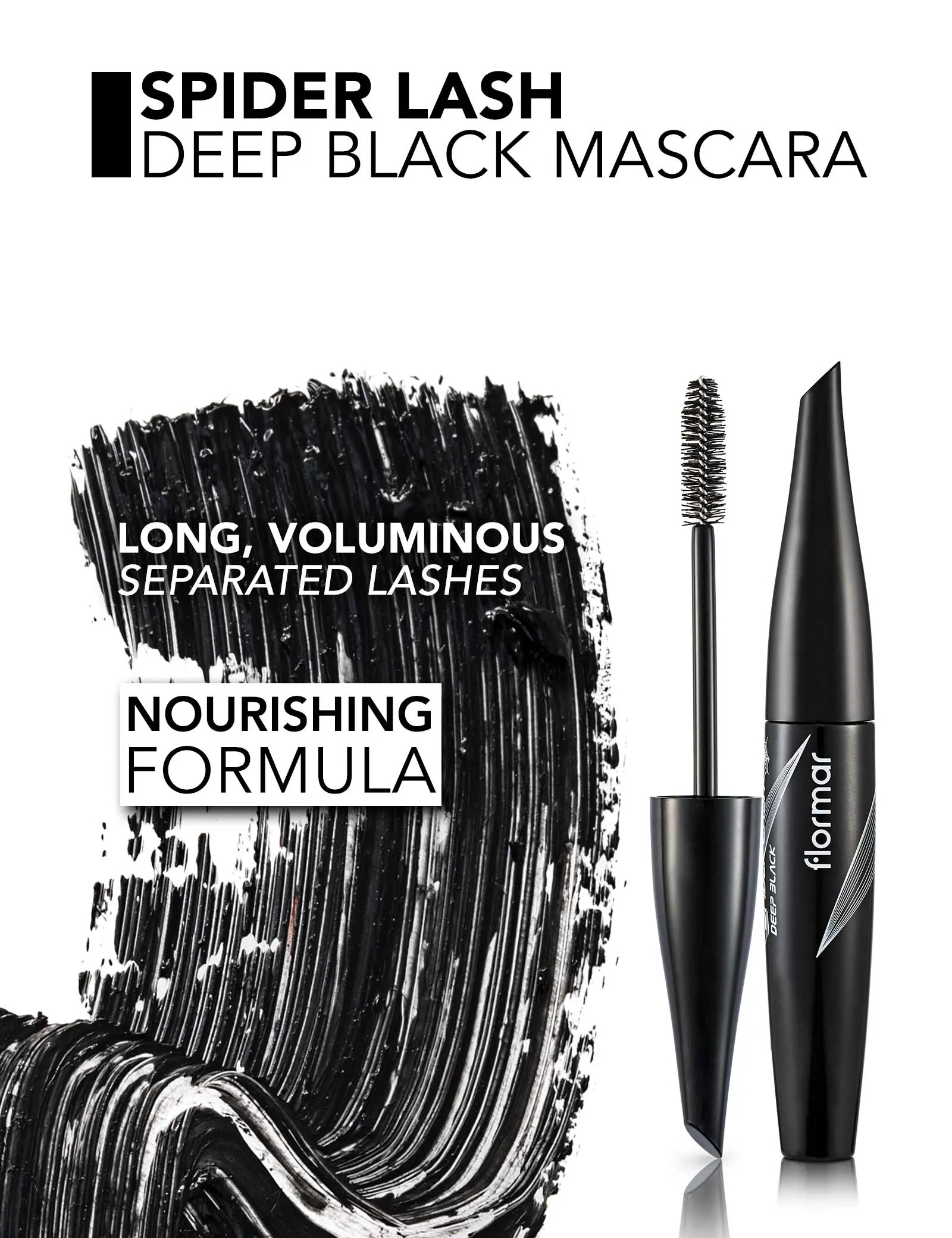 Flormar Spider Lash Mascara Deep Black