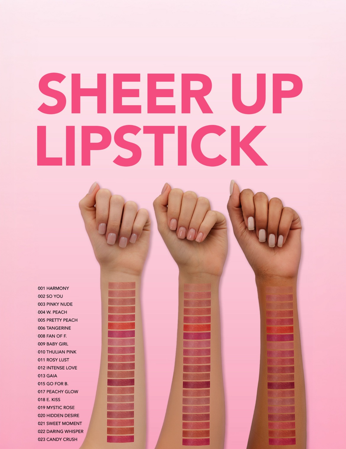 Flormar Sheer Up Lipstick Flormar Sheer Up Lipstick