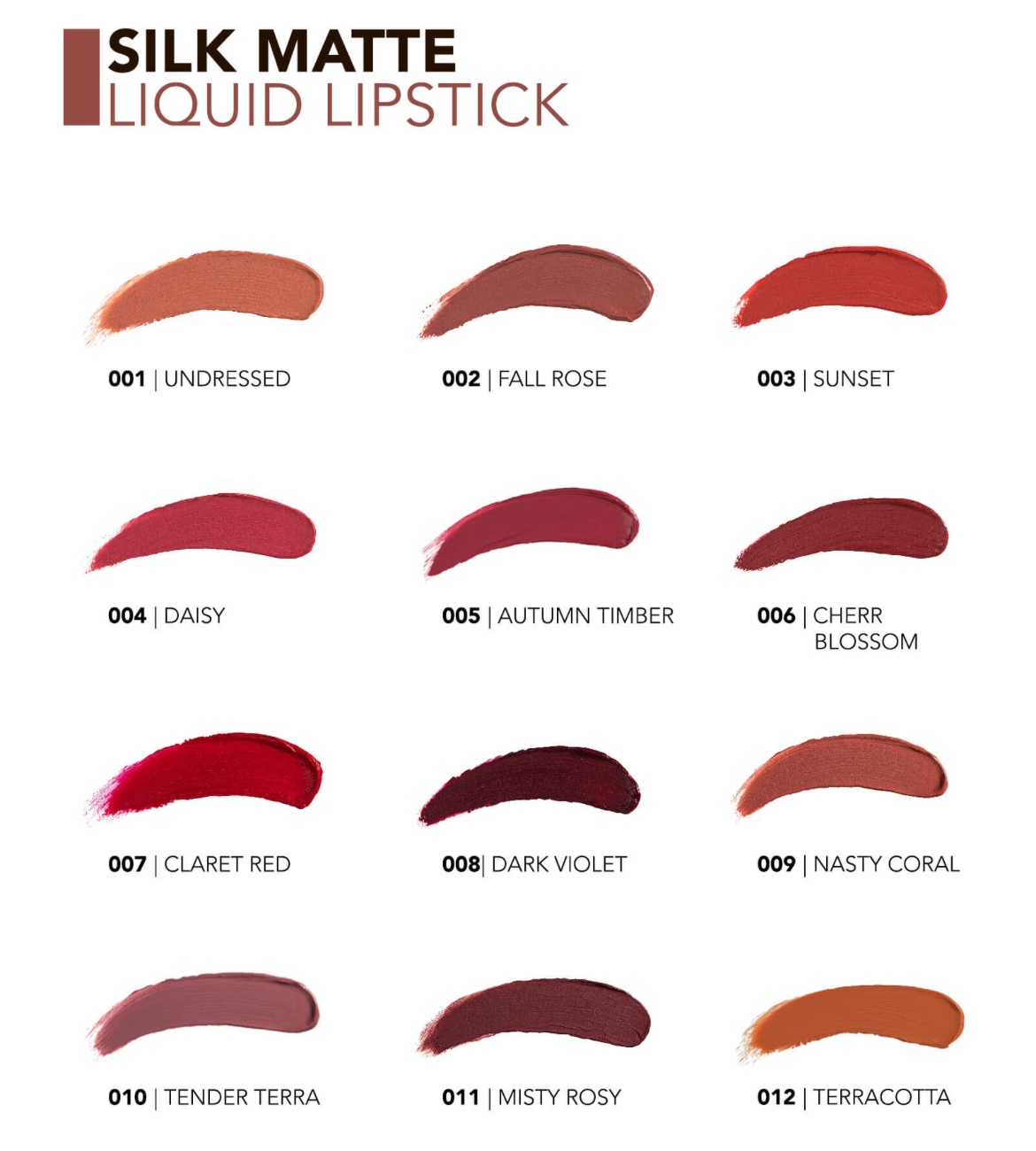 Flormar Silk Matte Liquid Lipstick Flormar Silk Matte Liquid Lipstick