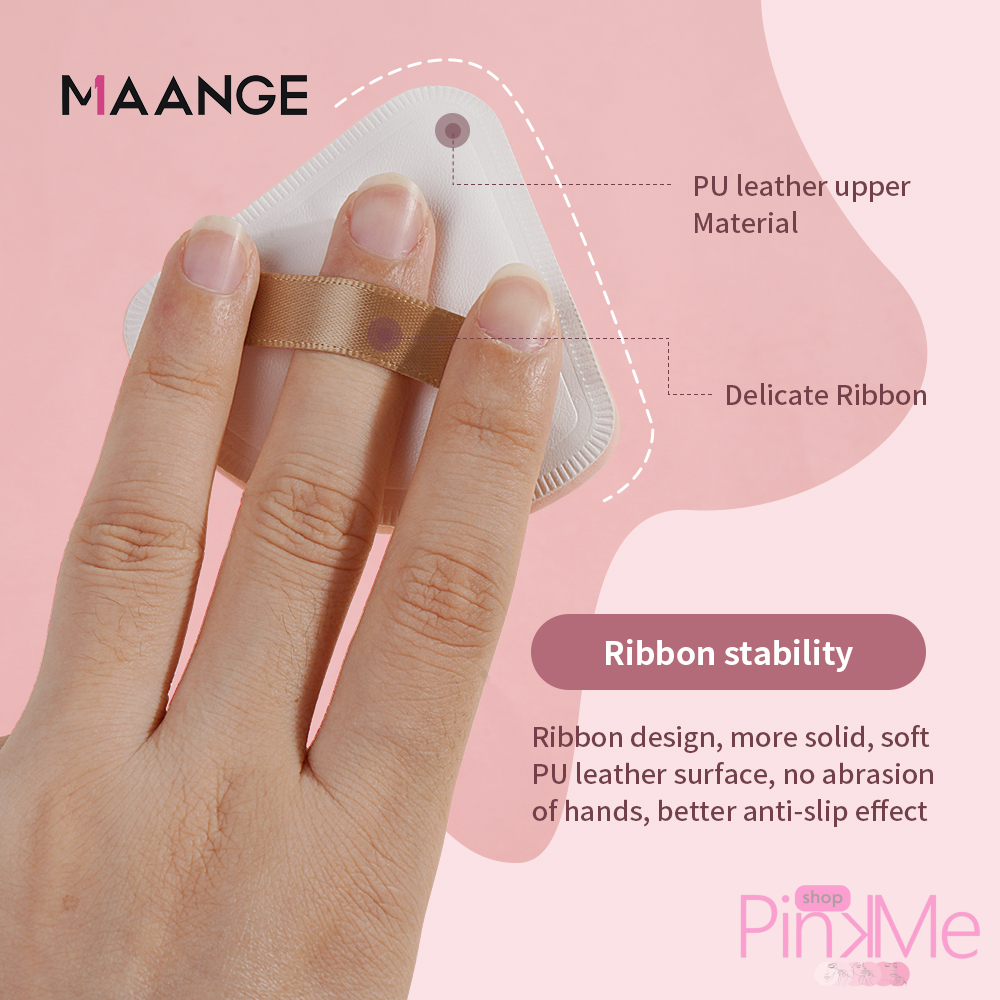 MAANGE Makeup Puff Triangle Avec Boite 1 Pièce
