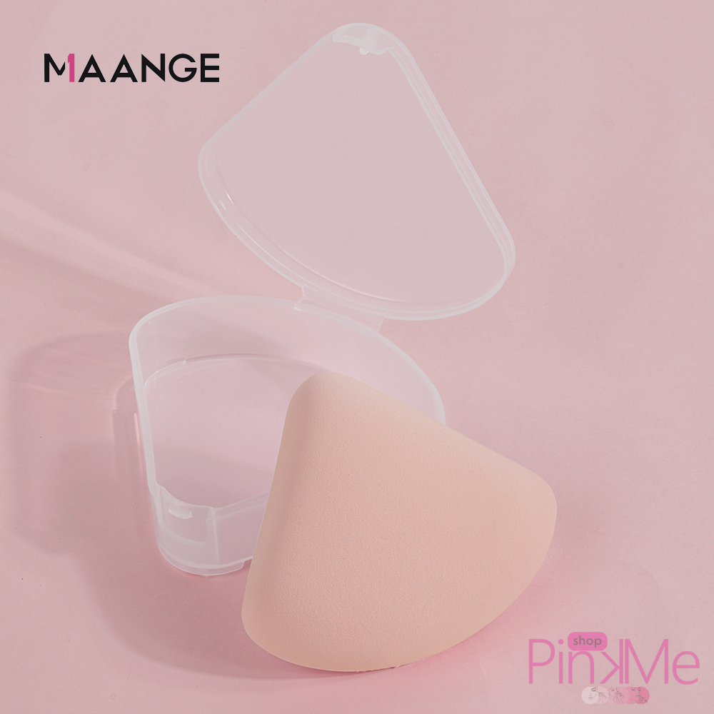 MAANGE Makeup Puff Triangle Avec Boite 1 Pièce
