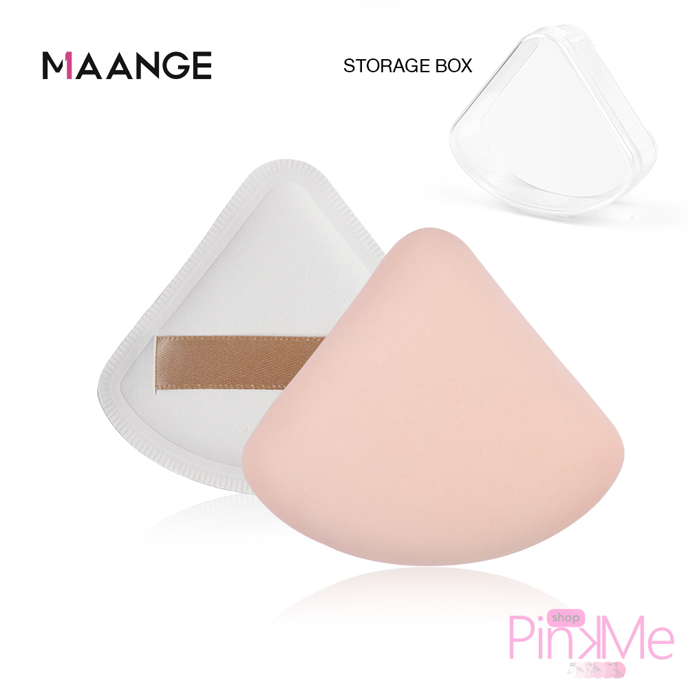 MAANGE Makeup Puff Triangle Avec Boite 1 Pièce