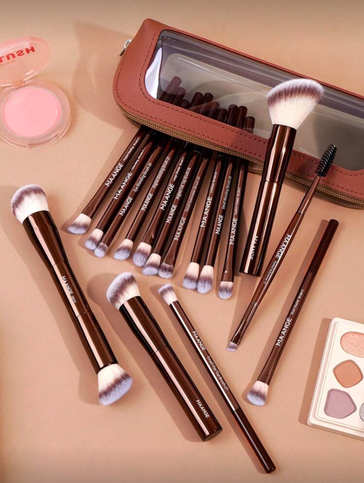 MAANGE MakeUp Brush Set De 16 Pièces With BAG