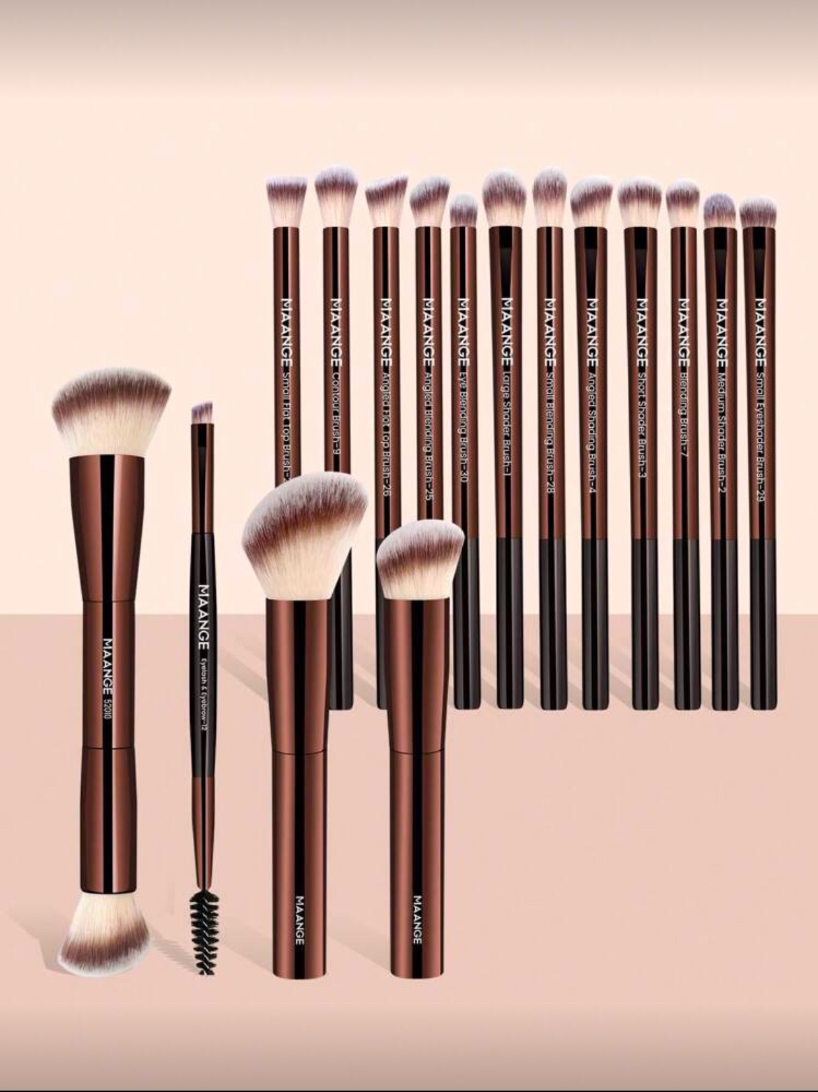 MAANGE MakeUp Brush Set De 16 Pièces With BAG