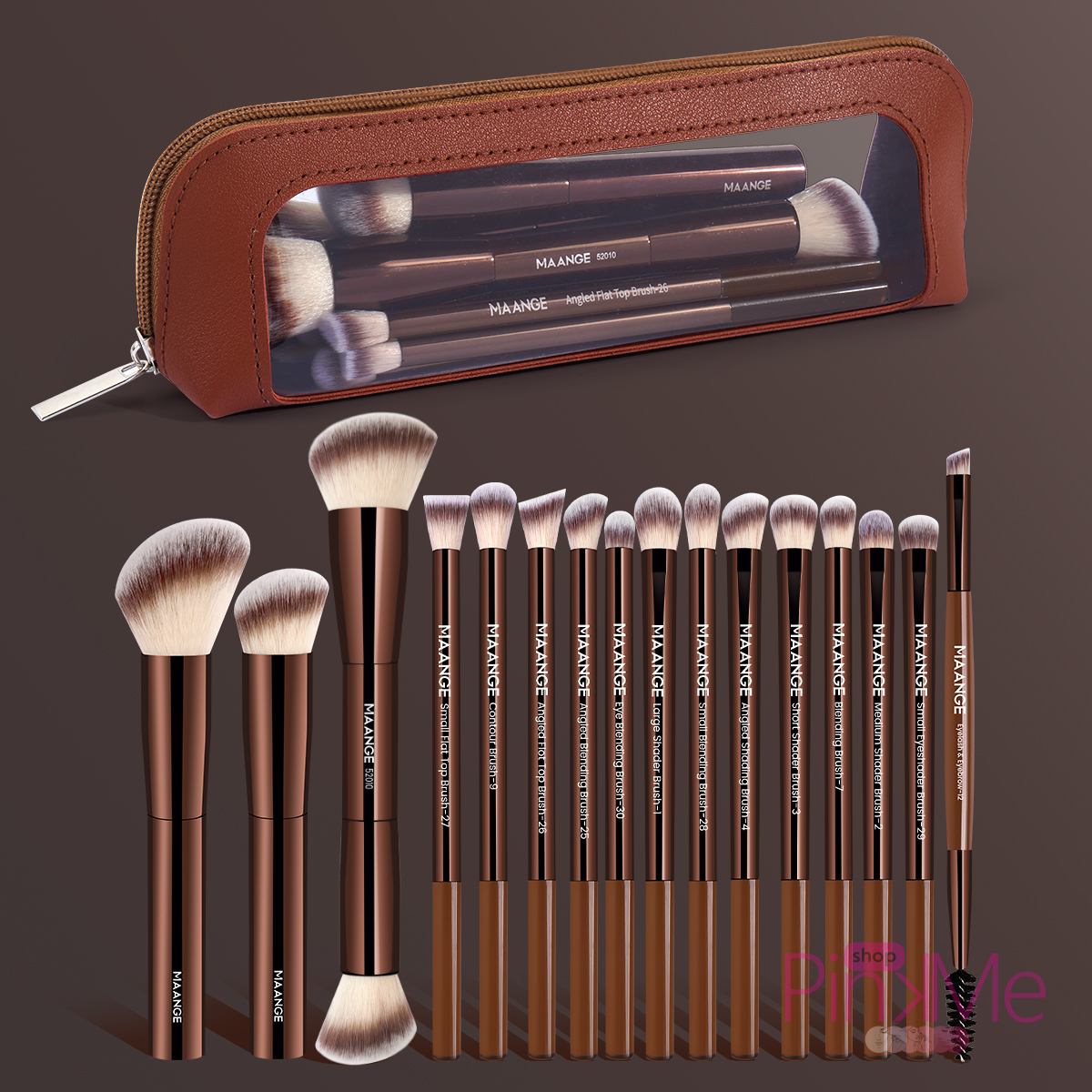 MAANGE MakeUp Brush Set De 16 Pièces With BAG