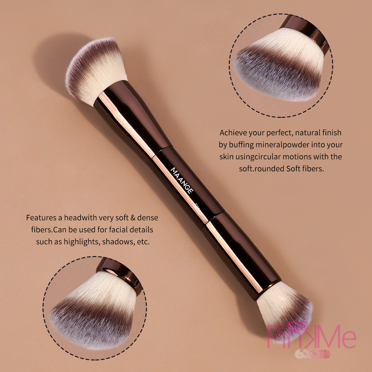 MAANGE MakeUp Brush Set De 16 Pièces With BAG
