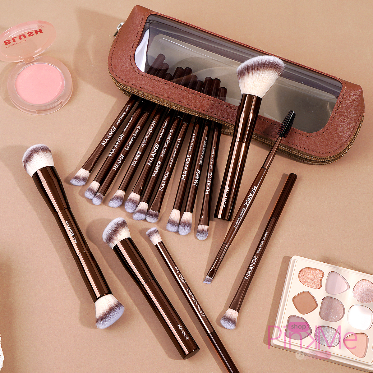 MAANGE MakeUp Brush Set De 16 Pièces With BAG