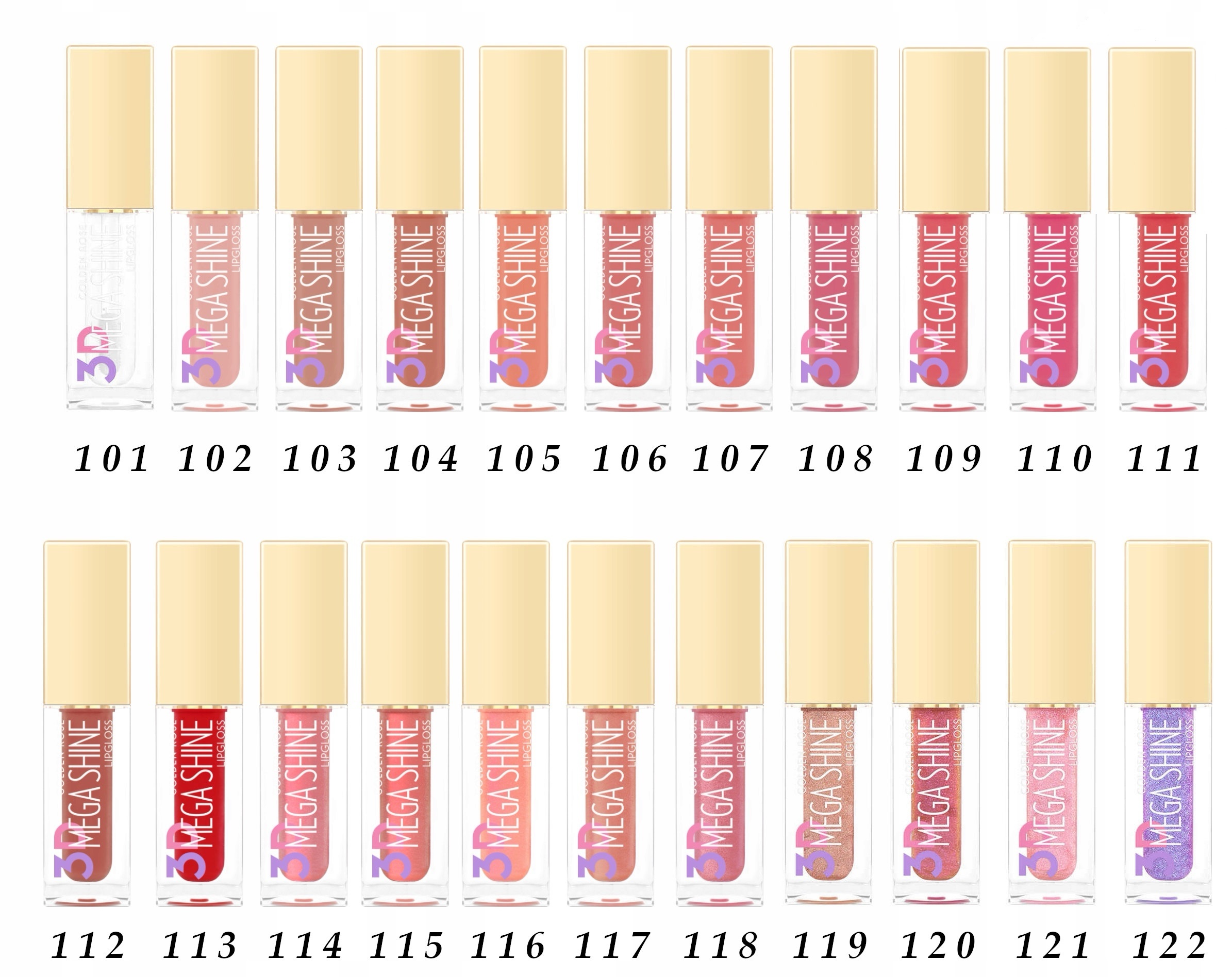 Golden Rose 3D Mega Shine Lip Gloss Golden Rose 3D Mega Shine Lip Gloss