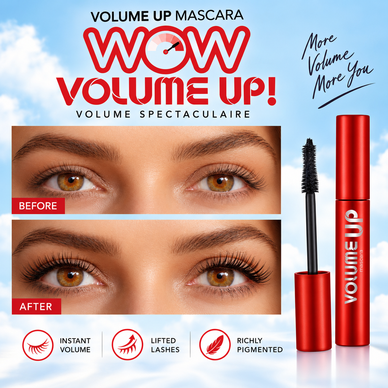 Flormar Volume Up Mascara – Volume Spectaculaire 6 Flormar Volume Up Mascara – Volume Spectaculaire – Image 6