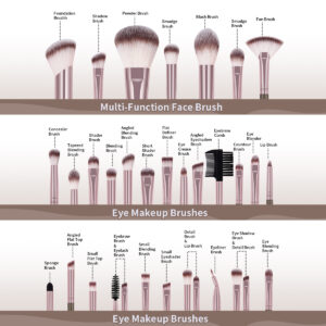 MAANGE Kit 30 Pinceaux et 16 Outils De Maquillage Et Trousse MAANGE Kit 30 Pinceaux et 16 Outils De Maquillage Et Trousse