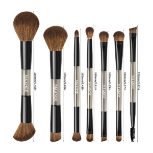 MAANGE Kit 7 Pinceaux De Maquillage à Double Embout Avec Trousse MAANGE Kit 7 Pinceaux De Maquillage à Double Embout Avec Trousse