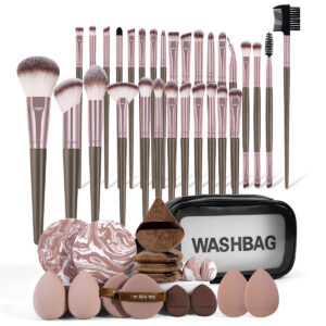 MAANGE Kit 30 Pinceaux et 16 Outils De Maquillage Et Trousse MAANGE Kit 30 Pinceaux et 16 Outils De Maquillage Et Trousse