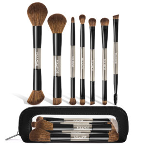 MAANGE Kit 7 Pinceaux De Maquillage à Double Embout Avec Trousse MAANGE Kit 7 Pinceaux De Maquillage à Double Embout Avec Trousse