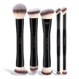 MAANGE Kit 5 Pinceaux De Maquillage à Double Embout Avec Trousse MAANGE Kit 5 Pinceaux De Maquillage à Double Embout Avec Trousse