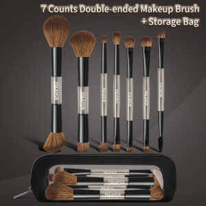 MAANGE Kit 7 Pinceaux De Maquillage à Double Embout Avec Trousse MAANGE Kit 7 Pinceaux De Maquillage à Double Embout Avec Trousse