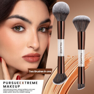 MAANGE Kit 7 Pinceaux De Maquillage à Double Embout Avec Trousse MAANGE Kit 7 Pinceaux De Maquillage à Double Embout Avec Trousse